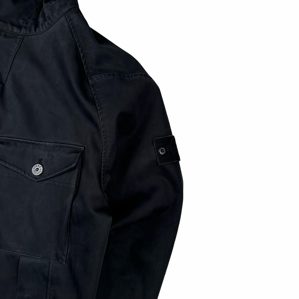 Stone Island Black Ghost Raso Gommato Double Jacket - XL