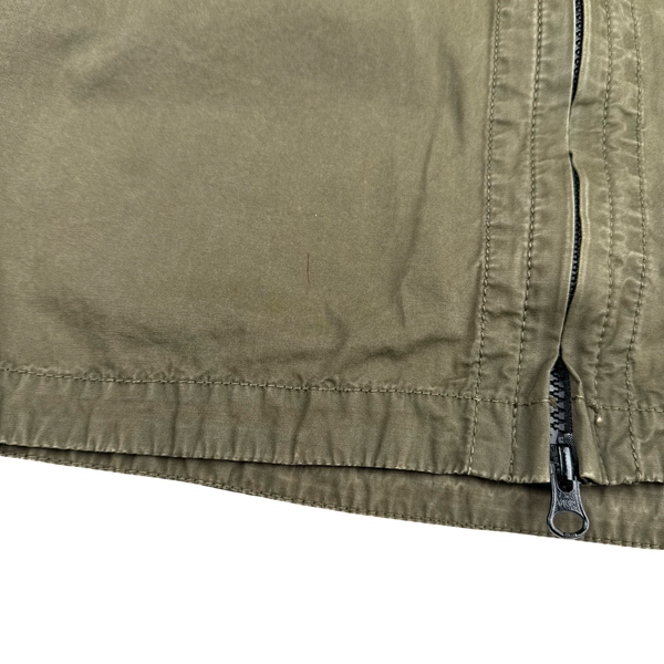 Stone Island 2018 Khaki Cotton Zipped Overshirt - Small
