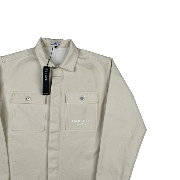 Stone Island 2023 Marina White Denim Jacket - XL