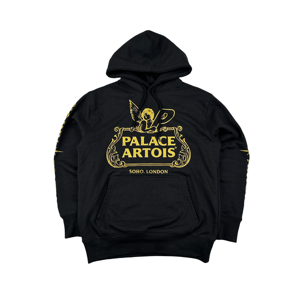 Palace Artois Gold Spellout Thick Hoodie - Small