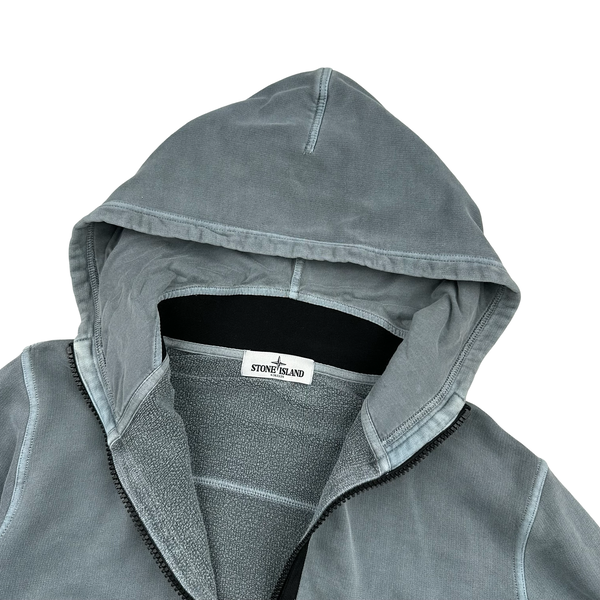 Stone Island 2013 Thick Cotton Zipped Hooded Overshirt - Large