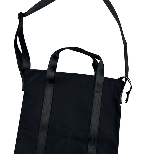 CP Company Black Nylon Spellout Side Bag