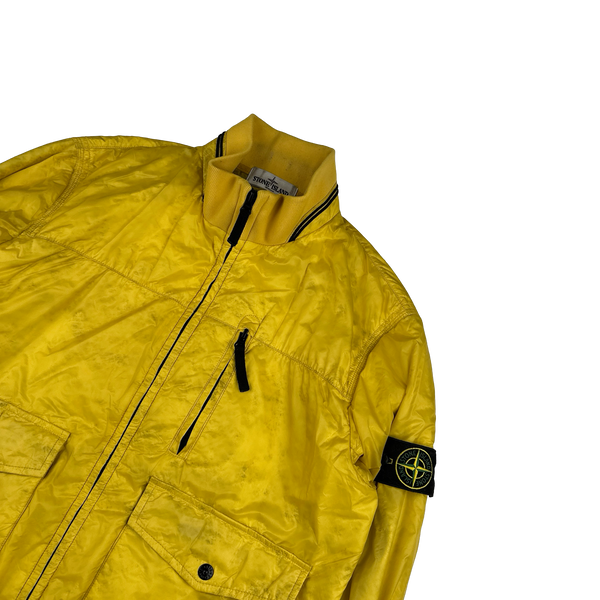 Stone Island 2013 Yellow Micro Rip Stop Tyveck Shield Jacket - Large