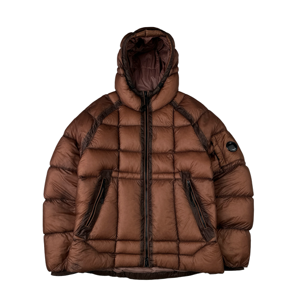 CP Company Brick Down Filled DD Shell Lens Viewer Puffer Jacket - Large