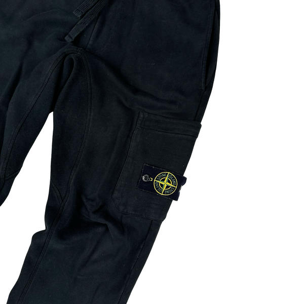 Stone Island 2018 Black Cotton Joggers - Small