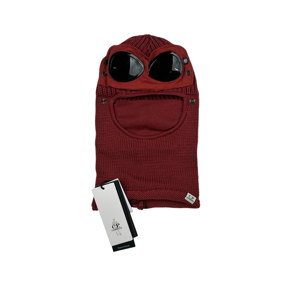 CP Company Red Merino Wool Goggle Balaclava