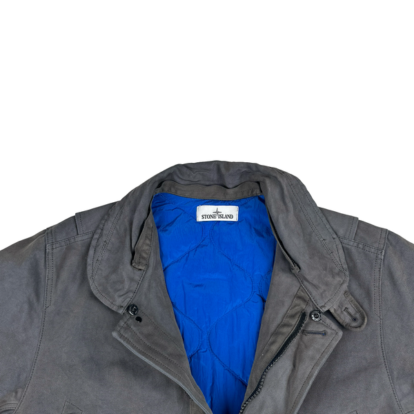 Stone Island 2015 Panama HT Dark Grey Trench Coat - Large