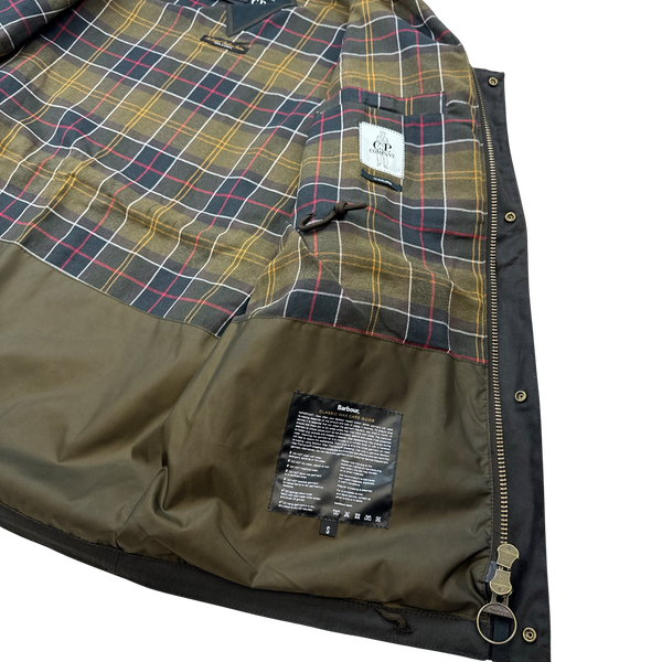 CP Company x Barbour Dark Grey Explorer TC Wax Jacket - Small