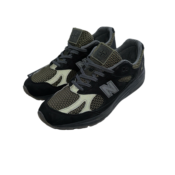 Stone Island x New Balance Khaki 991 Trainers - UK 10.5