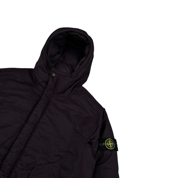 Stone Island 2023 Plum Opaque Nylon Twill Down-TC Puffer Jacket