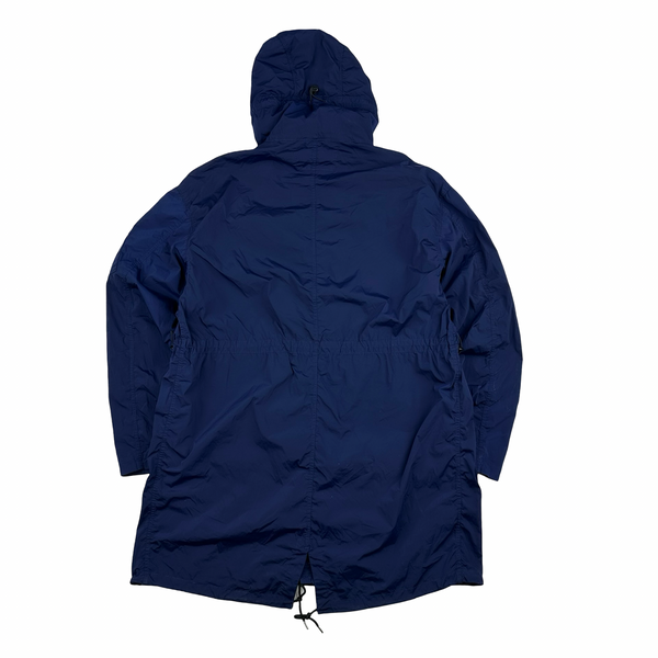 CP Company Blue Nycra Fishtail Parka Jacket - XL