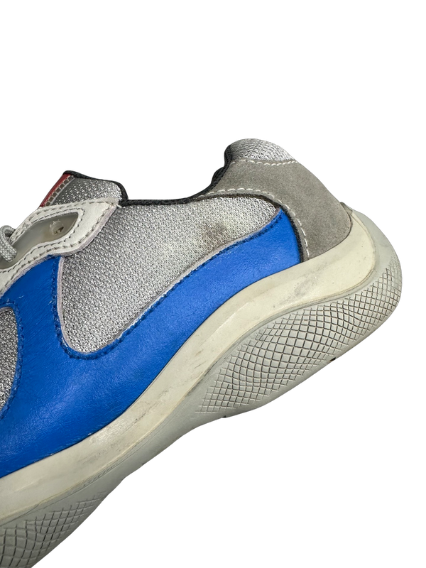 Prada Blue America Cup Trainers - UK 8.5