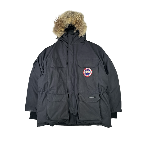 Canada Goose Black Premium Down Coyote Fur Hood Expedition Parka Jacket - XL