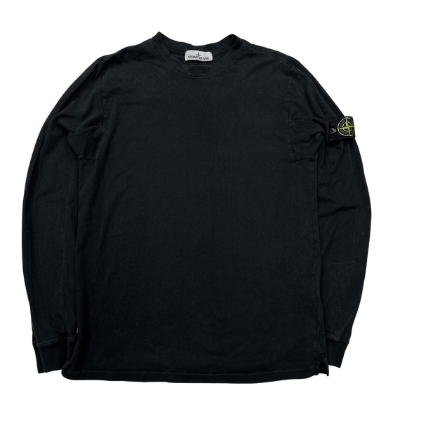 Stone Island Black 2015 Longsleeve Cotton Top - XL