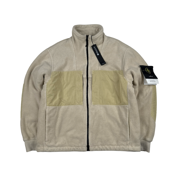 Stone Island Cotton Pile Nylon-TC Zip up Fleece - Large