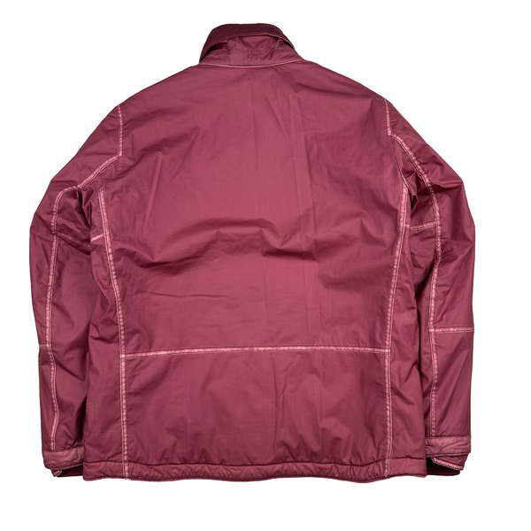 Stone Island 2014 Magenta Quilted Mussola Gommata Jacket - Large