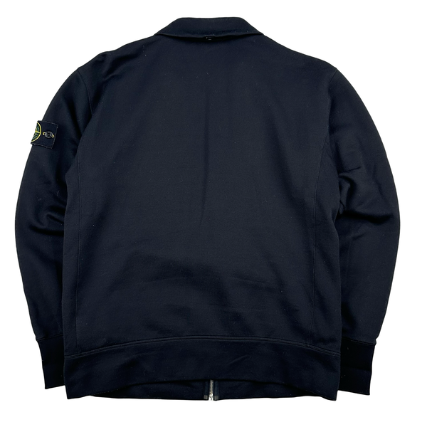 Stone Island 2010 Zipped Black Jumper - Medium