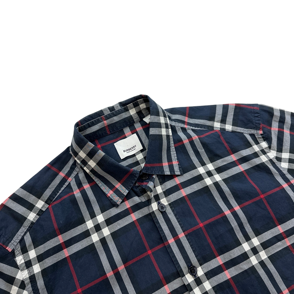 Burberry Nova Check Button Up Short Sleeve Shirt - Medium
