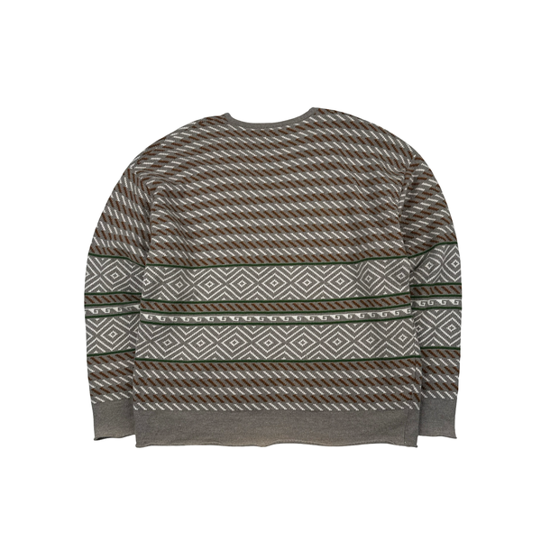 CP Company Vintage Spellout V Neckline Patterned Knit - XL