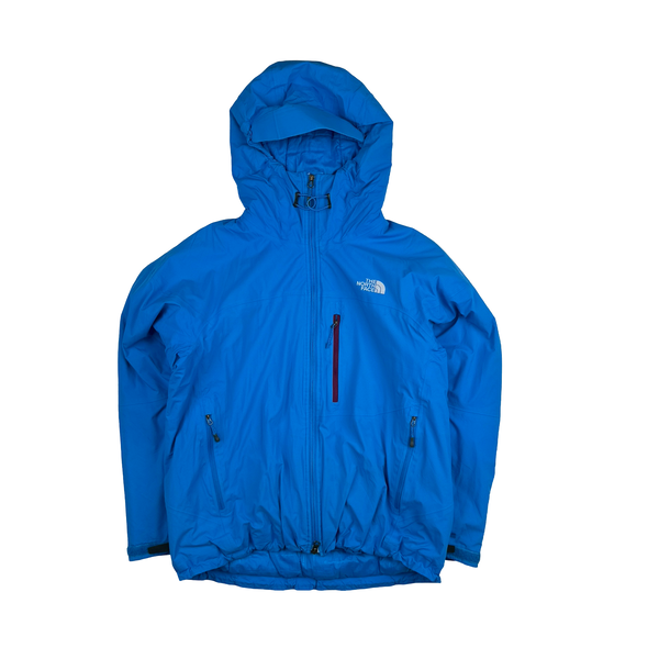 North Face Summit Series Blue Hyvent Alpha Hooded Jacket - Large