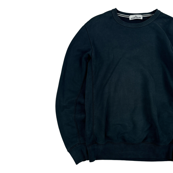Stone Island 2015 Navy Cotton Crewneck Sweatshirt - XL