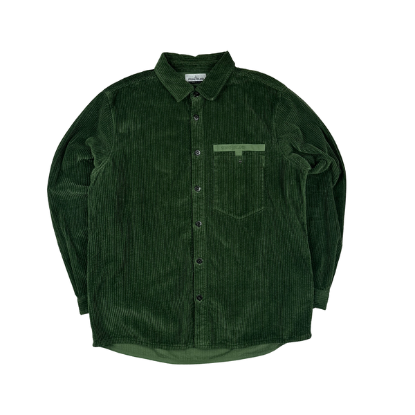 Stone Island 2022 Spellout Corduroy Overshirt - 3XL