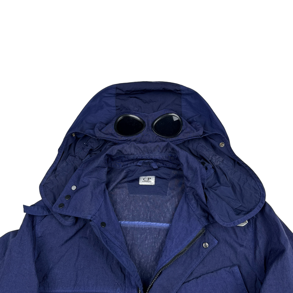CP Company Royal Blue Quartz La Mille Watch Viewer Goggle Jacket - Small