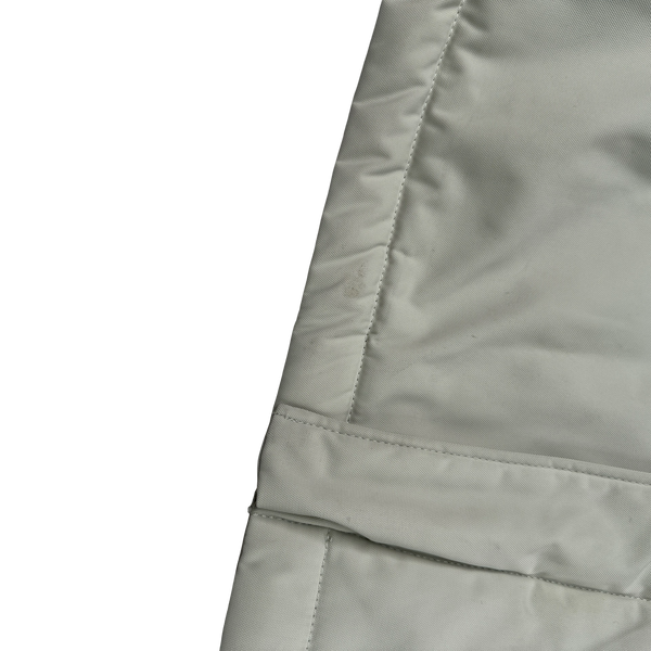 CP Company Cream Fleece Lined Heavyweight Dynatec Metropolis Jacket - Large