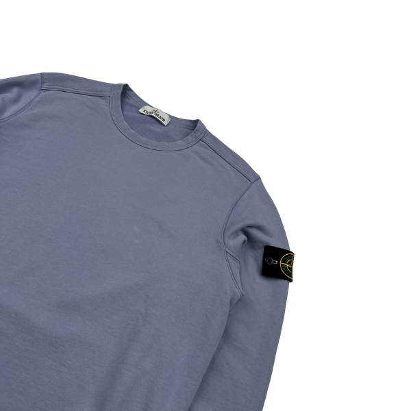 Stone Island 2019 Lavender Cotton Crewneck Sweatshirt Jumper - Large