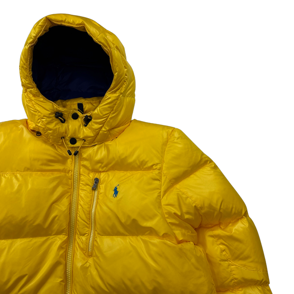 Ralph Lauren Yellow Padded Down Puffer Jacket - Large