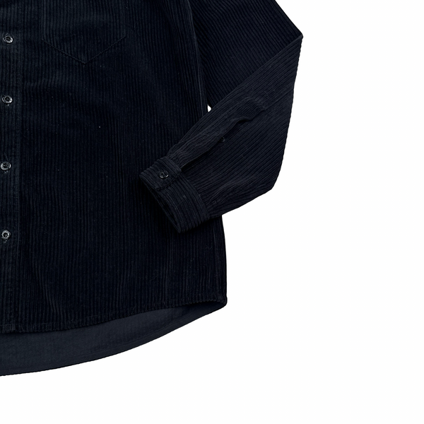 Stone Island 2019 Black Jumbo Corduroy Overshirt - XL