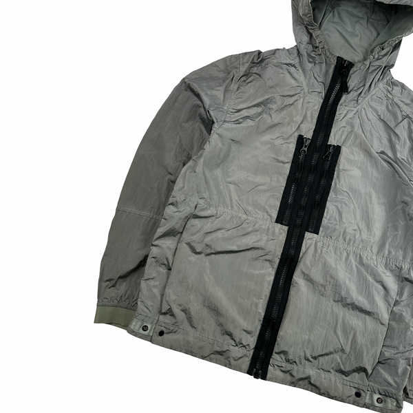Stone Island 2017 Grey Zipped Nylon Metal Overshirt - Large
