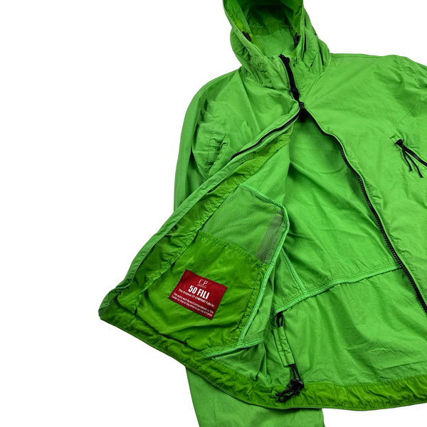 CP Company 50 Fili Green Hooded Jacket - Large