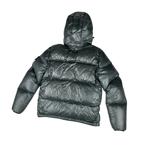 Stone Island 2017 Steel Grey  Pertex Quantum Y Down Puffer Jacket - Medium