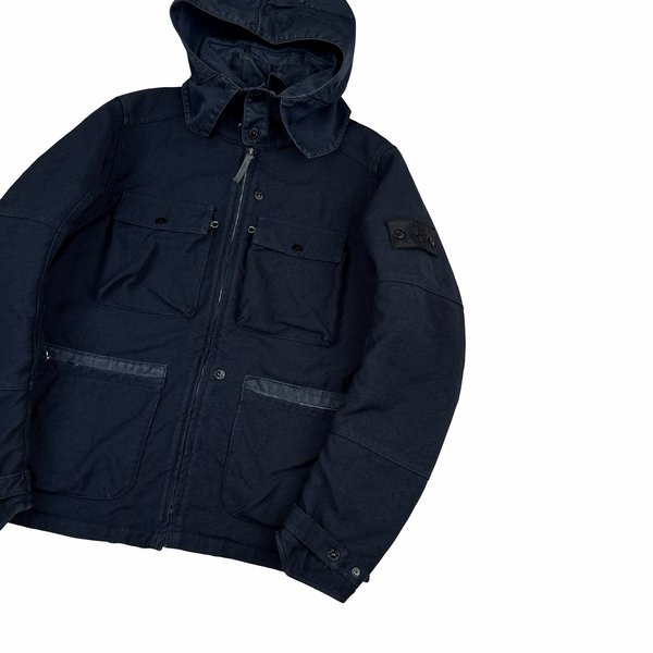 Stone Island 2015 Navy Nylon Blend Shadow Project Jacket - Large