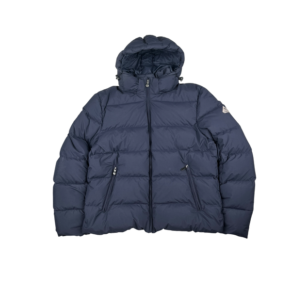 Pyrenex Navy Pure French Down Spoutnic Hooded Puffer Jacket - Large