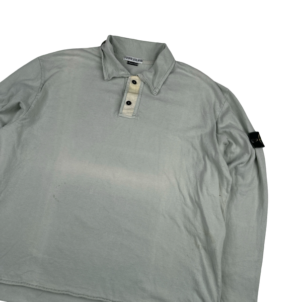 Stone Island 2000 Vintage Cotton Quarter Buttoned Jumper - XXL