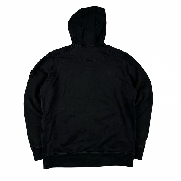 Stone Island 2022 Black Pullover Cotton Hoodie - XL