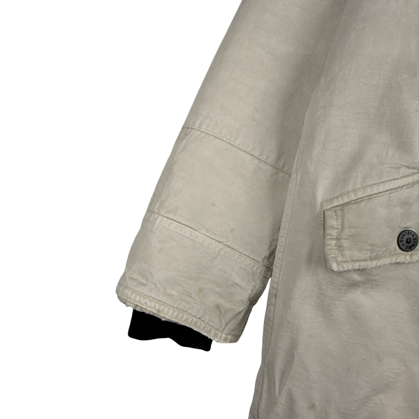 Stone Island 2012 Beige Organic Sheen Jacket - XXL