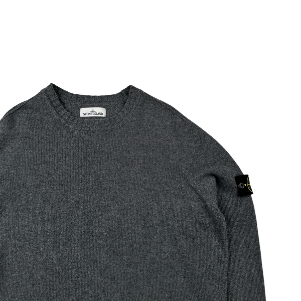 Stone Island 2016 Charcoal Wool Crewneck Jumper - XXL