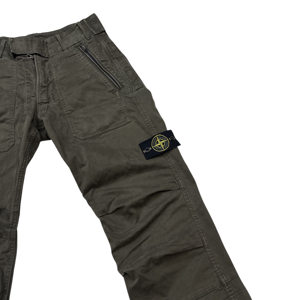 Stone Island 2007 Thick Cotton Cargo Trousers - 30"