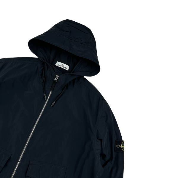 Stone Island 2021 Black Micro Reps Parka Jacket - 3XL
