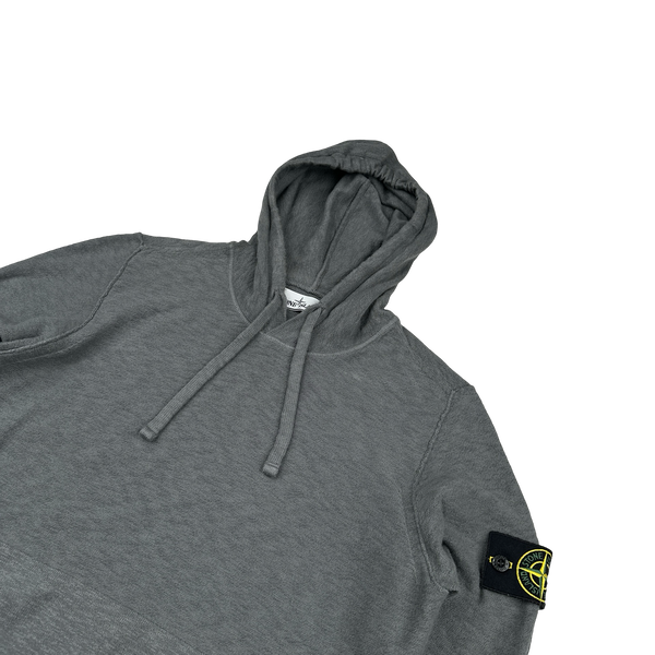 Stone Island 2020 Grey Knit Hoodie - Small