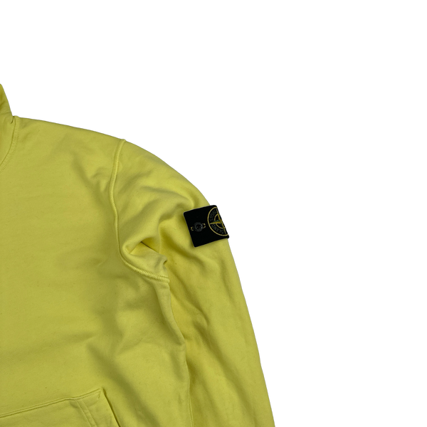 Stone Island 2020 Yellow Pullover Hoodie - Large