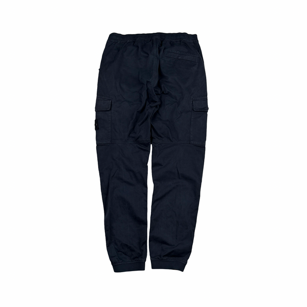 Stone Island 2020 Navy RE-T Cargo Trousers - 34"
