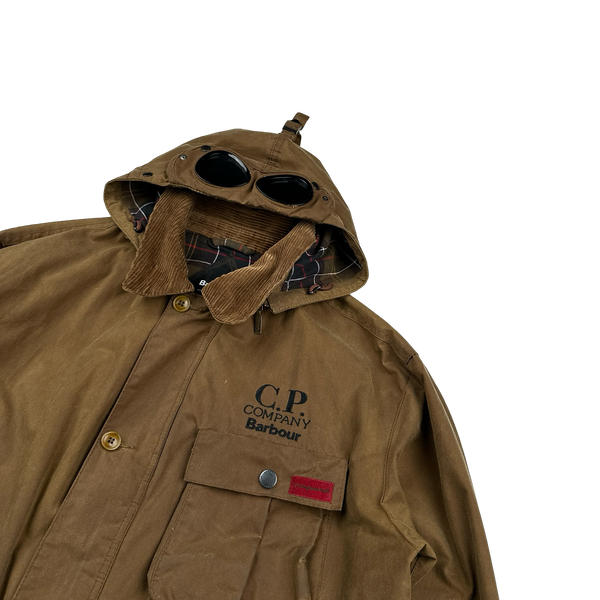CP Company x Barbour Brown Multi Pocket 500 Mille Waxed Jacket - XL