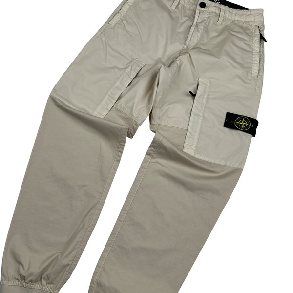 Stone Island 2020 Beige Cargo Trousers - Small
