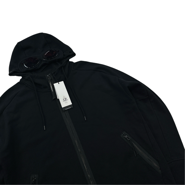 CP Company Black Cotton Goggle Hoodie - XL