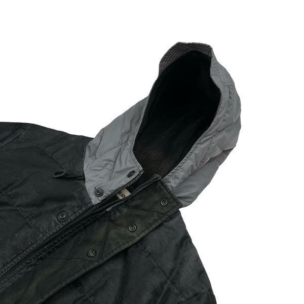 Stone Island 2013 Grey Mesh Reflective Down Jacket - Medium