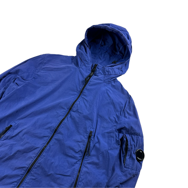 CP Company 50 Fili Blue Hooded Jacket - Large